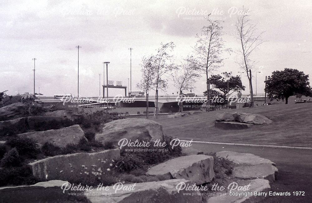 Redesigned Riverside Gardens towards new inner ring road bridge in use