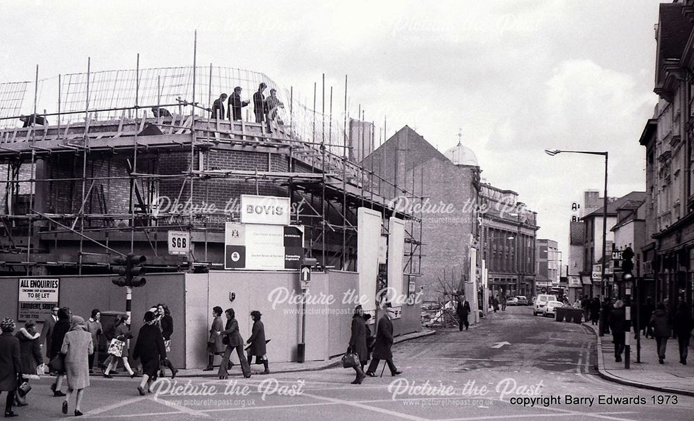 St Peter's Street towards East Street Audley Centre under construction 