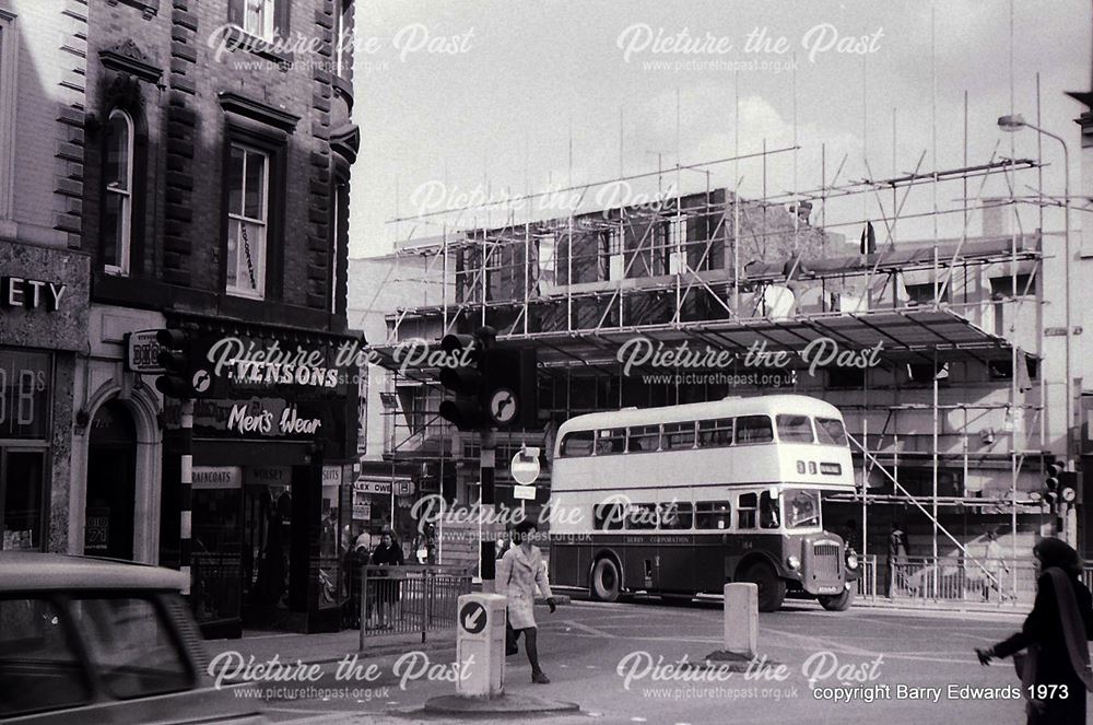 Babington Lane towards St Peter's Street property demolition 