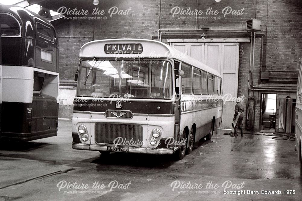 Willington ex Blue Bus depot with Bedford VAL 70
