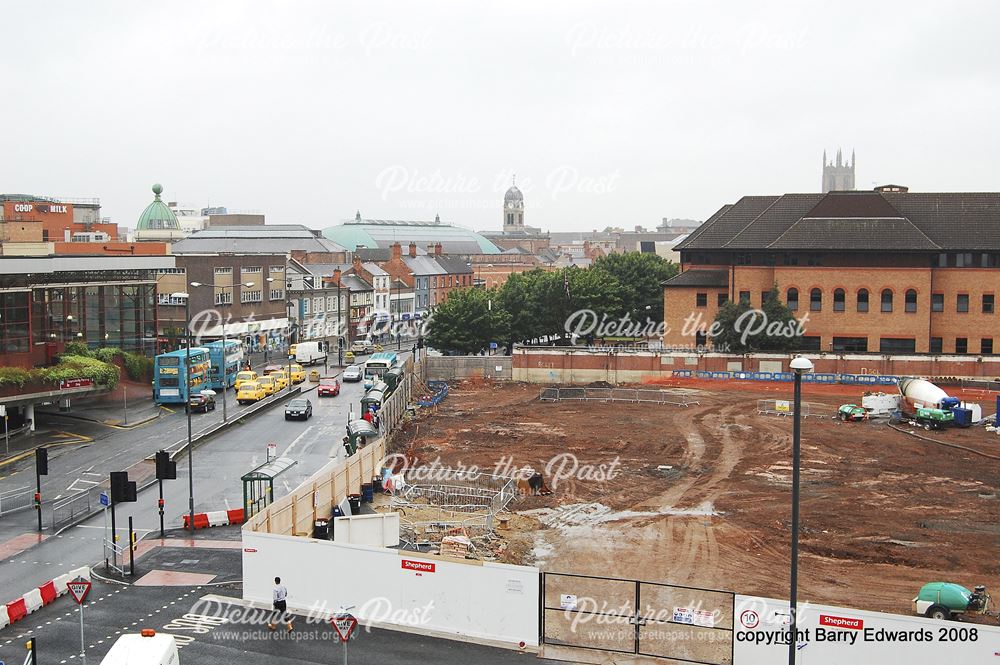 Bus Station site and Morledge from car park 