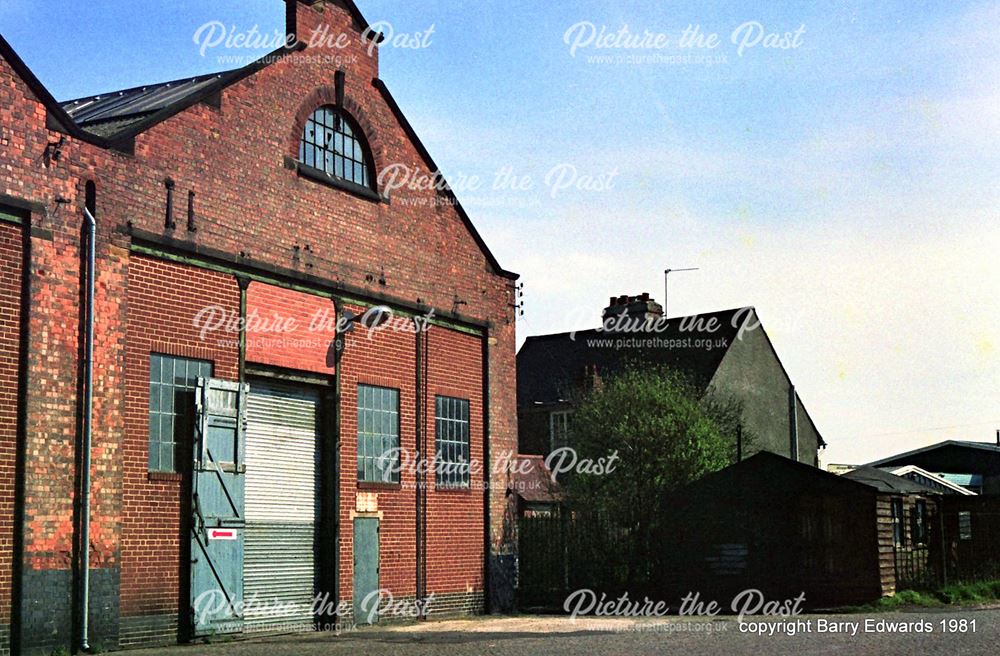 Nottingham Road tram and trolleybus depot 1981