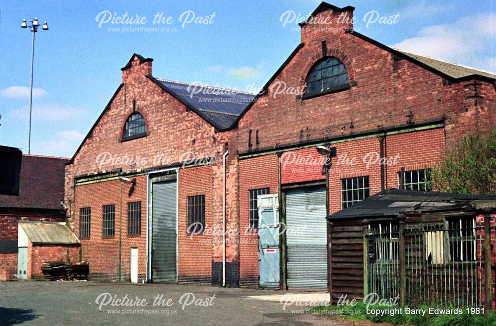 Nottingham Road tram and trolleybus depot 1981