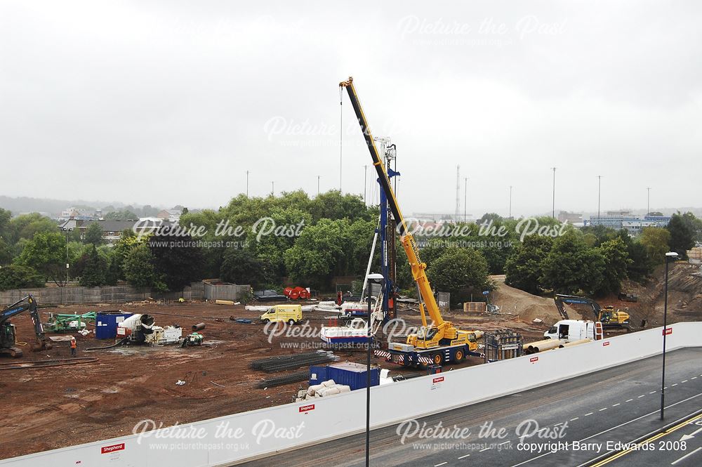 Bus Station site pile driving 