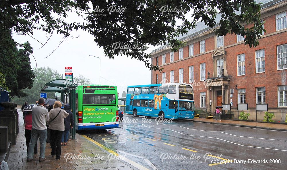 Trent Optare Excel 202 and Arriva DAF 4736, Derwent Street, Derby