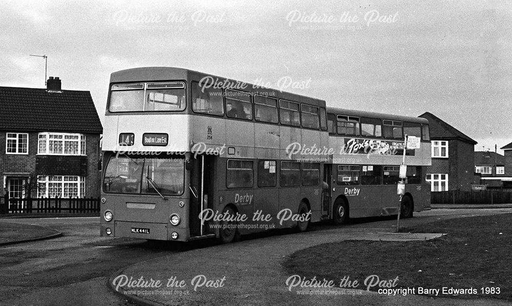 Bracknell Drive Alvaston Boulton Lane terminus ex London Transport DMS 254 and Fleetline 309