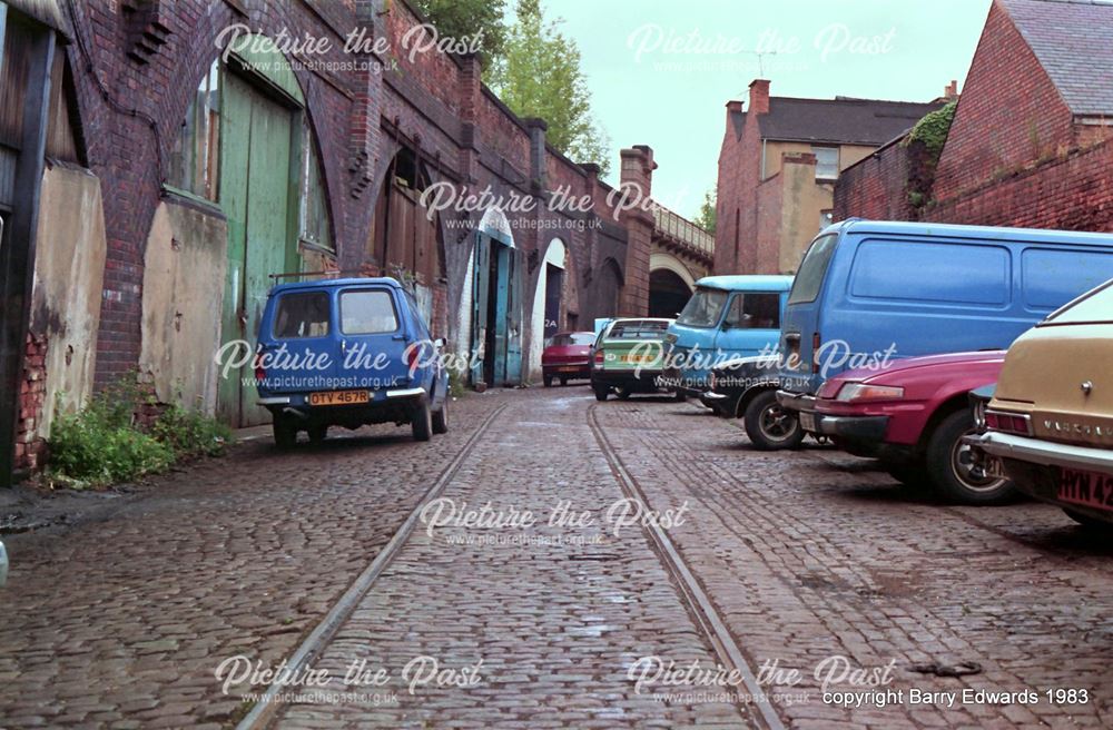 Friar Gate arches former horse tram depot 