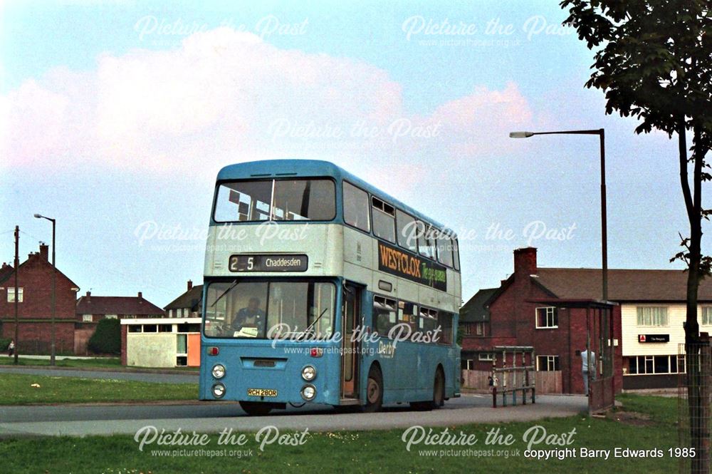 Wollaton Road Chaddesden terminus Fleetline 280