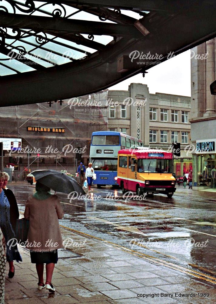 Victoria Street  Midland Red North Sherpa 77 and Fleetline 249