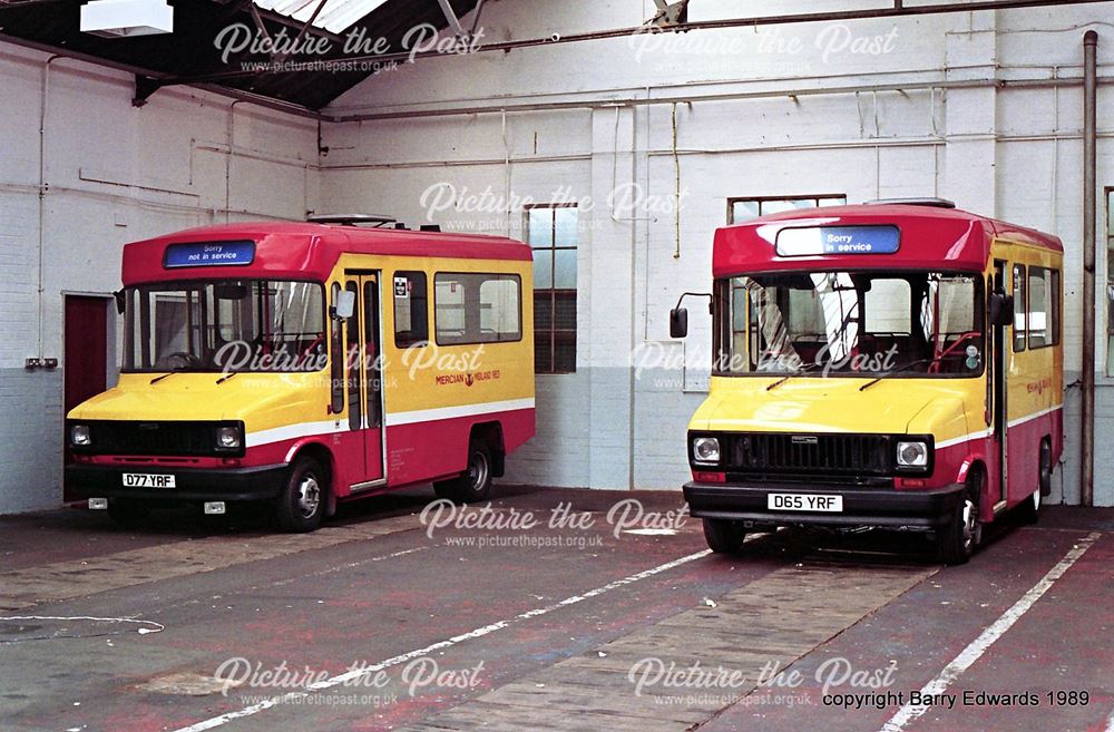 Meadow Lane Alvaston BRS depot Midland Red North Sherpas 65 and 77