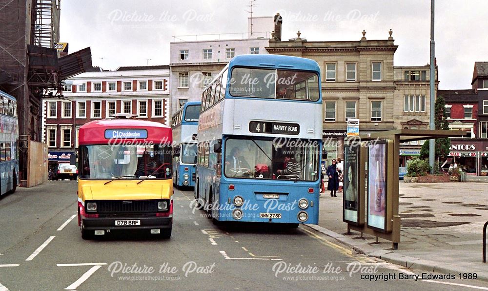 Market Place Midland Red North Sherpa 78 and Fleetline 275