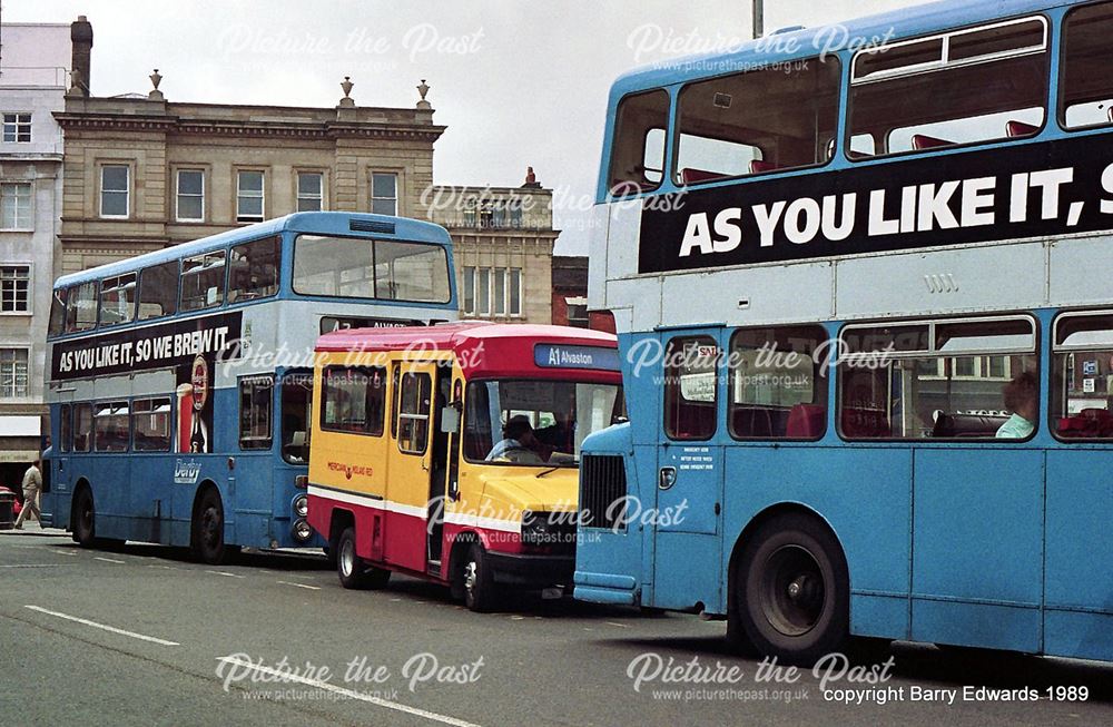 Market Place Fleetlines 287 290 and Midland Red North 152
