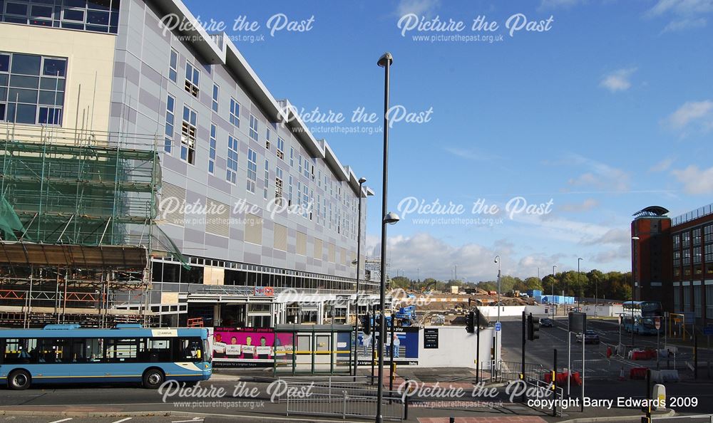 Bus Station and hotel under construction from Eagle Market 