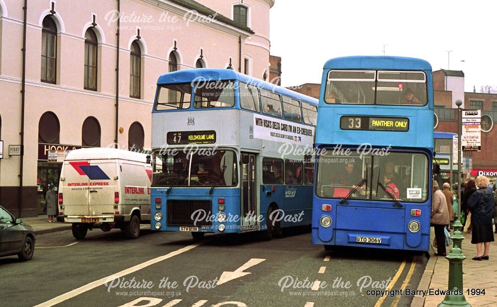 Albert Street Volvo 123 and Fleetline 306