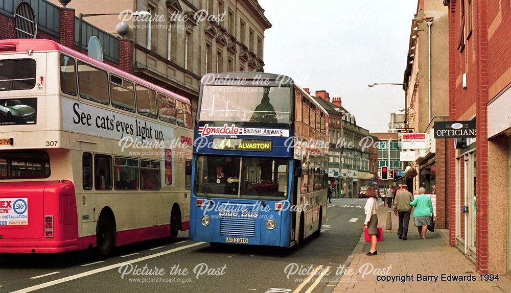 Albert Street Volvo Ailsa 133 and DCT as Camms Fleetline 307