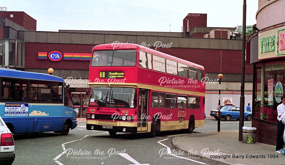 Trent Leyland Olympian 708 and Volkswagen 081, The Spot, Derby