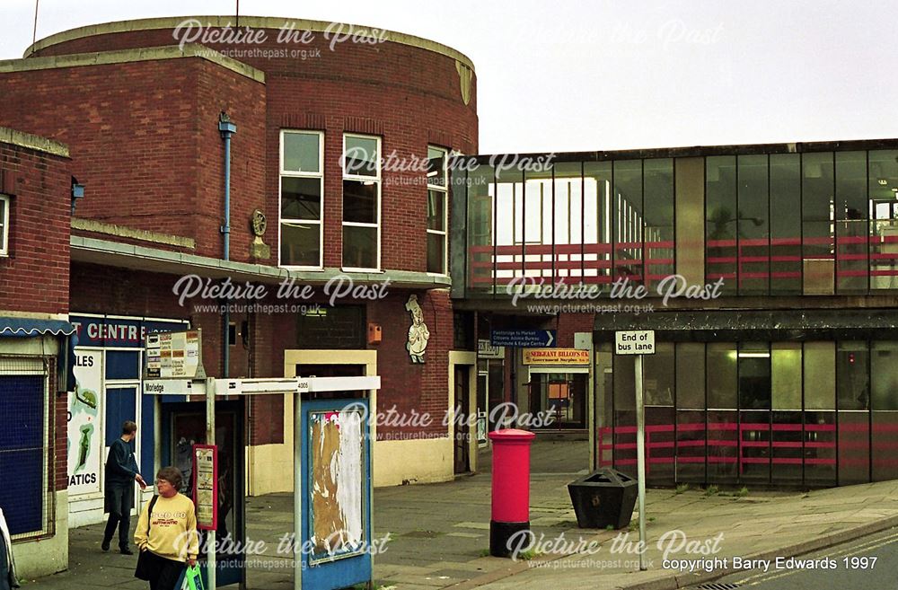 Bus Station from Morledge with footbridge from Eagle Centre 