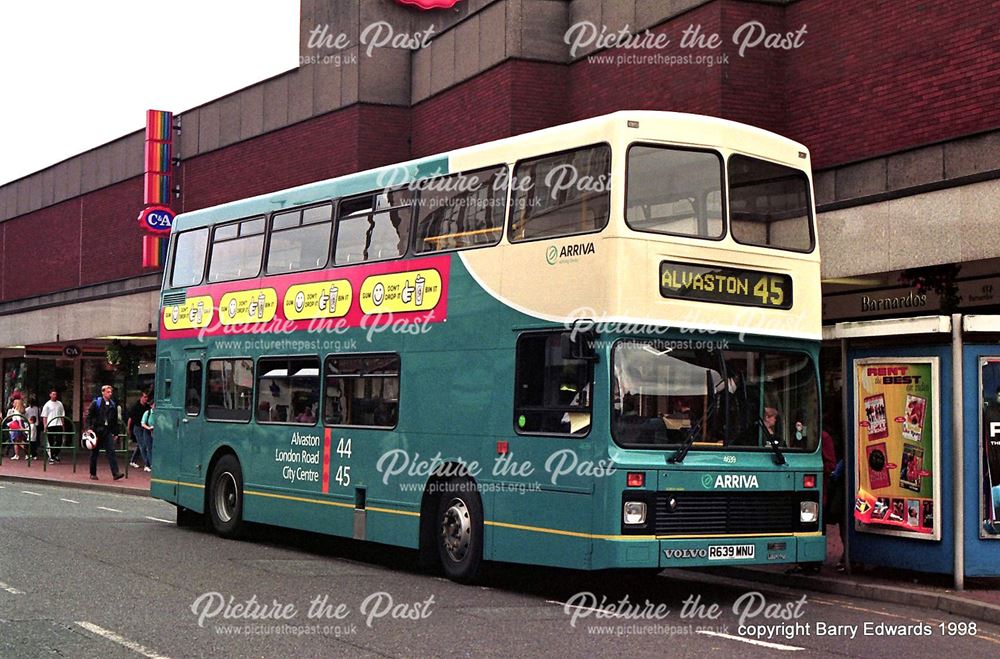 Arriva Derby Volvo 4639, The Spot London Road, Derby