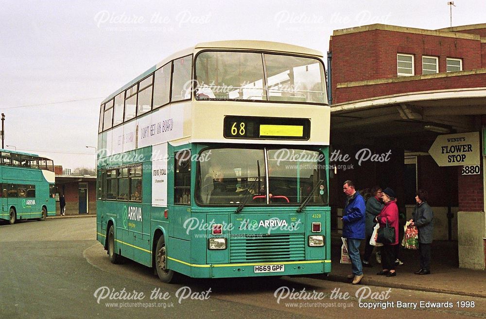 Arriva London South Citybus Arriva Derby 4328, Bus Station ex, Derby