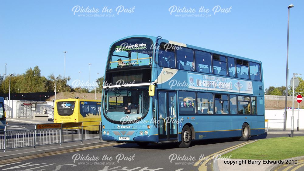 Arriva Volvo B9 4224, Bus Station slip road, Derby