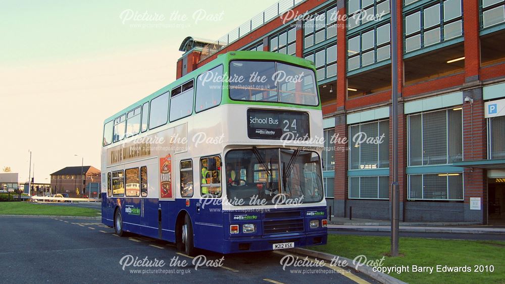 Bus Station bus waiting stand Notts and Derby Olympian 15