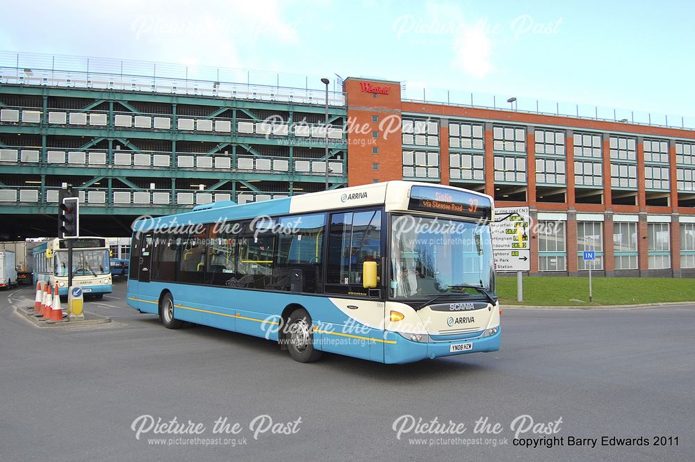 Arriva Scania Omnicity 3809, Traffic Street, Derby