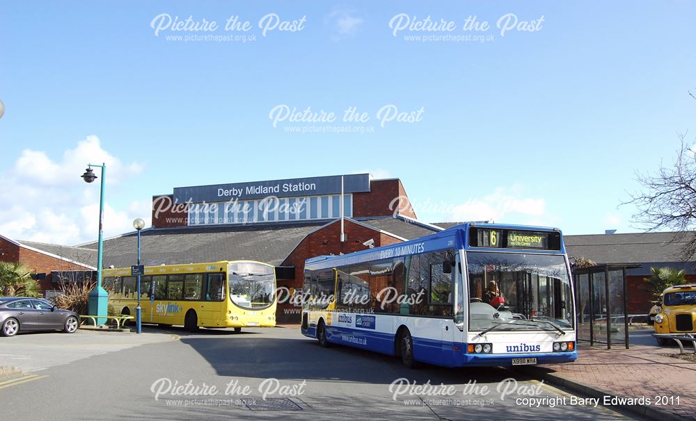 Midland Station Unibus Optare Excel 230 and Skylink Scania Wright Solar 625