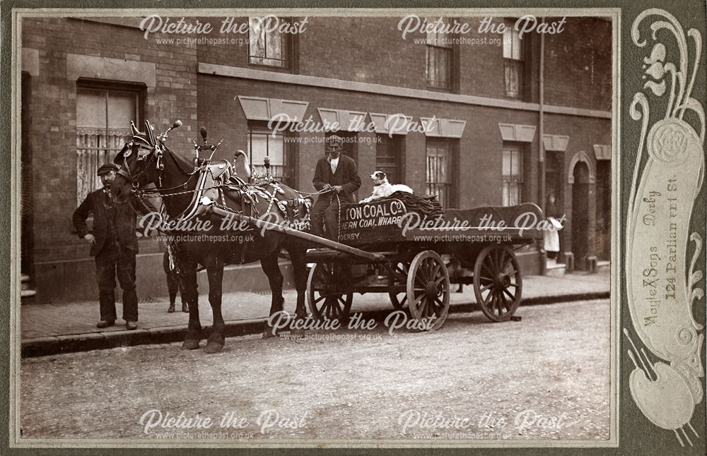 Babbington Coal Company cart, Parliament Street, St Luke's, Derby, c 1901 ?
