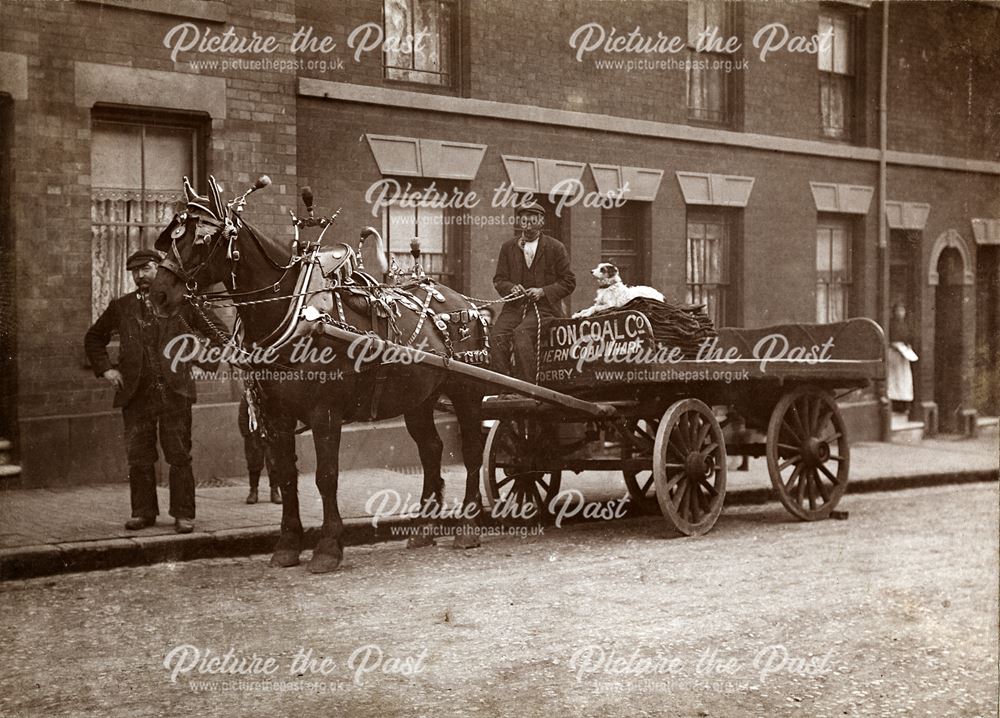 Babbington Coal Company cart, Parliament Street, St Luke's, Derby, c 1901 ?