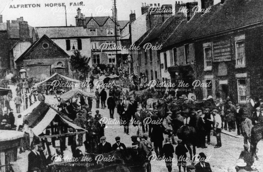 Horse Fair, King Street, Alfreton, c 1900