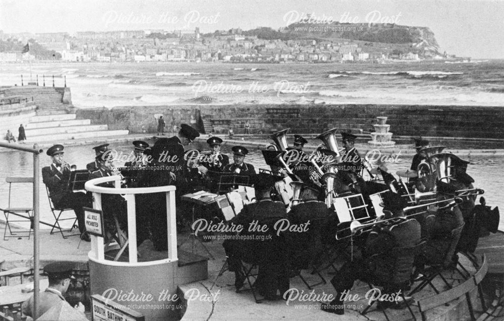 Creswell Colliery Band, Scarborough, 1950s