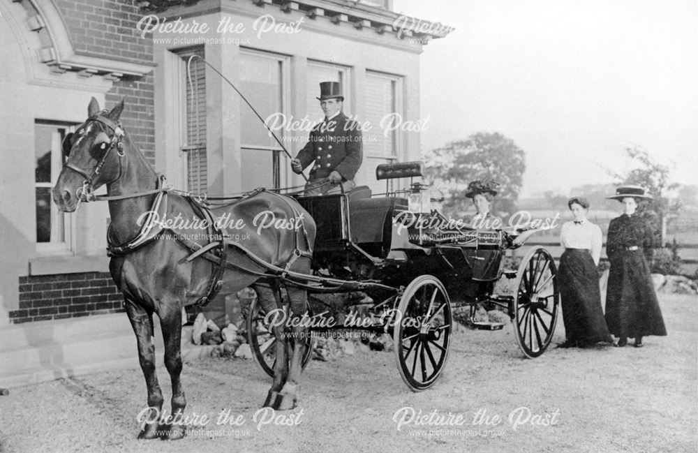 Carriage outside 'The Moorlands'