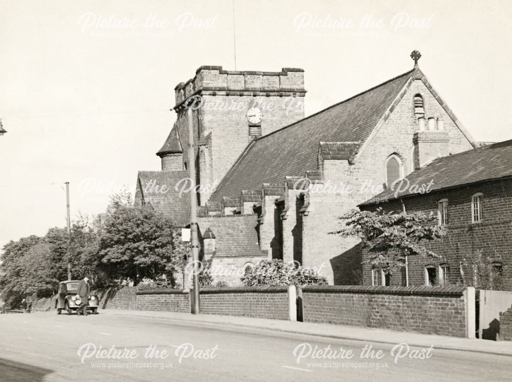 St. Andrew's Parish Church, Station Road, Langley Mill, c 1940s