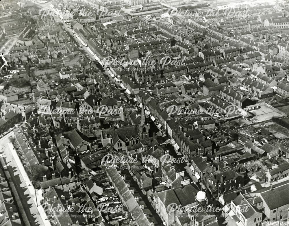 Aerial View Looking North-East, Bath Street, Ilkeston, 1928