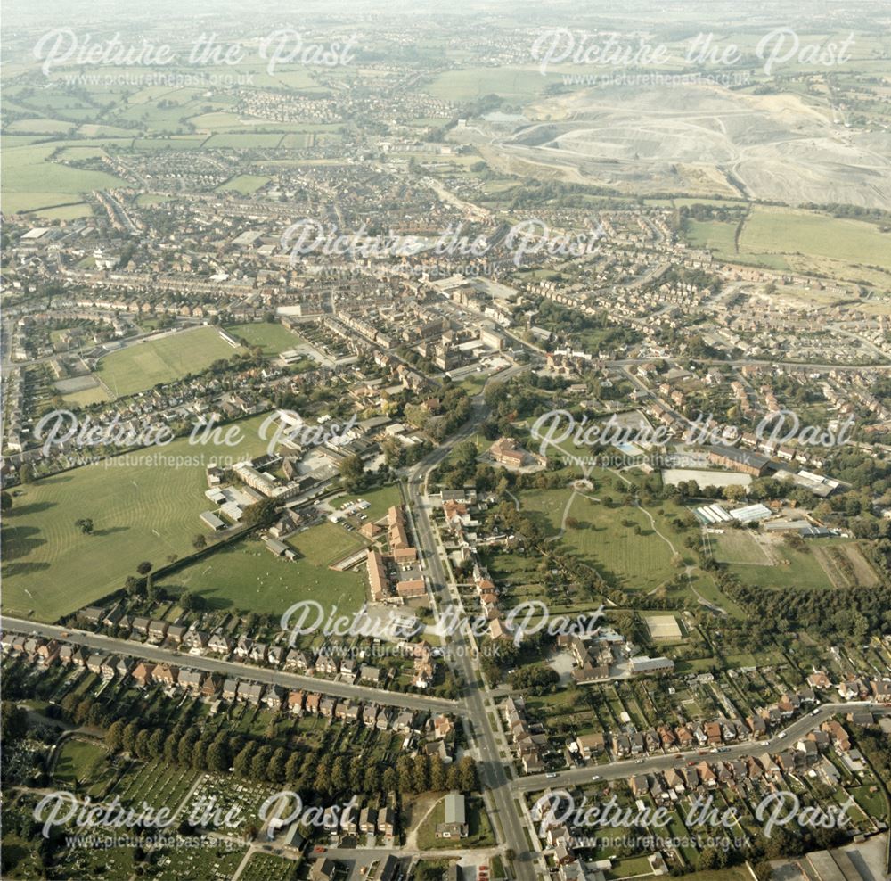 Aerial View of Ilkeston Road, Heanor, 1988