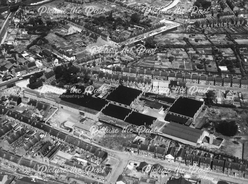 Booth's Hosiery Factory, Awsworth Road. Ilkeston, c 1960