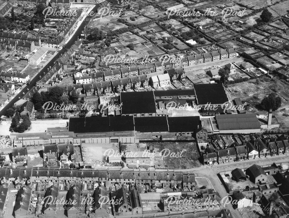 Booth's Hosiery Factory, Awsworth Road. Ilkeston, c 1960