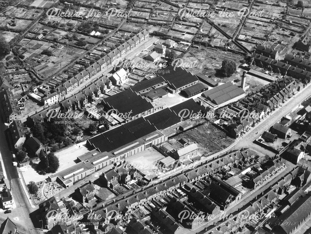 Booth's Hosiery Factory, Awsworth Road. Ilkeston, c 1960