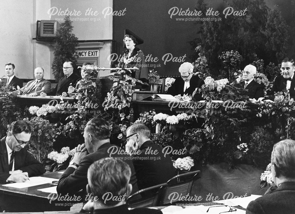 Mayor Making, Buxton Borough Council, Buxton Town Hall, Buxton, 1964