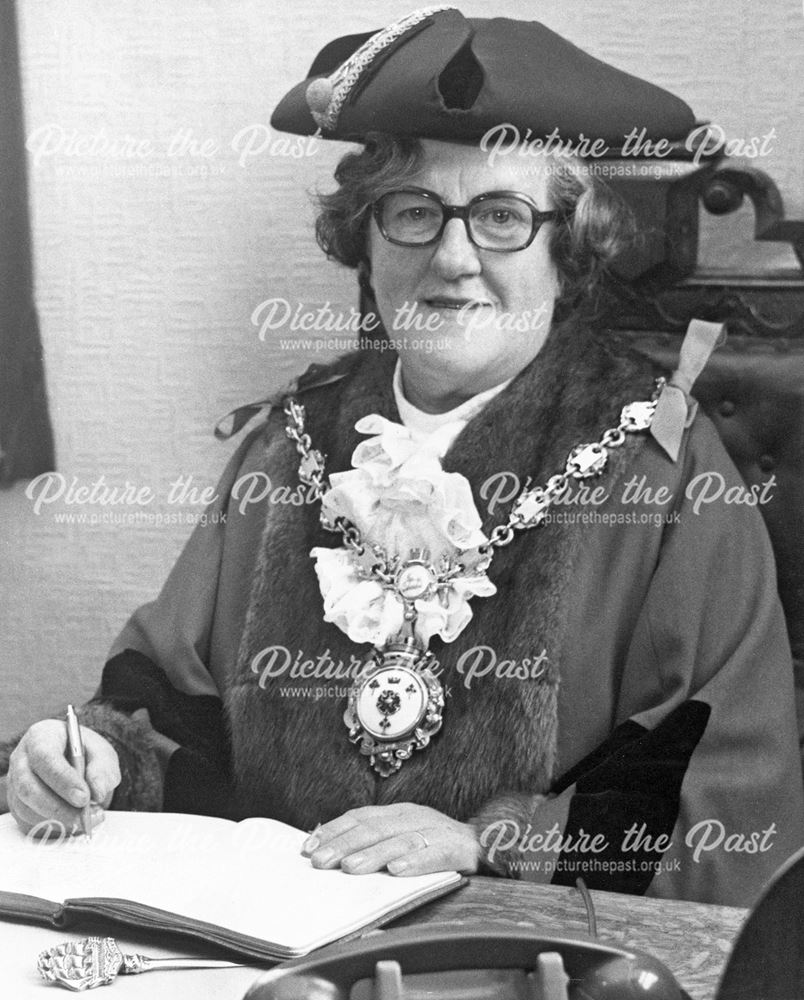 Mayor of the Borough of High Peak, High Peak Borough Council Offices, Chinley, 1971