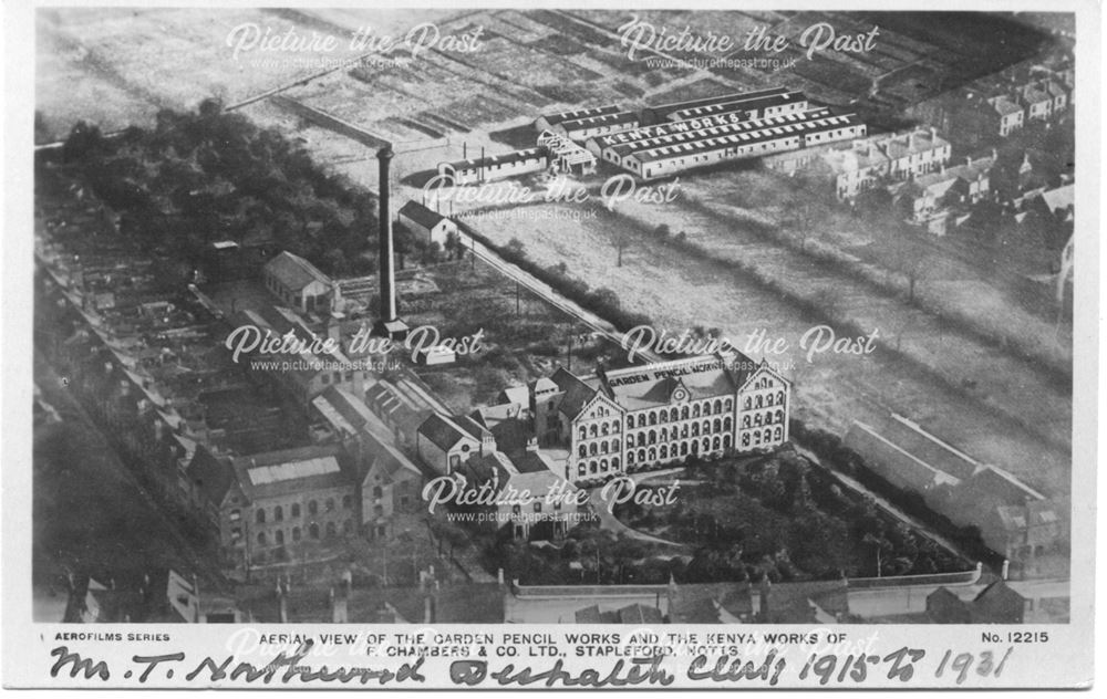 F. Chambers and Co. Ltd. Pencil Works, Stapleford, October 1924