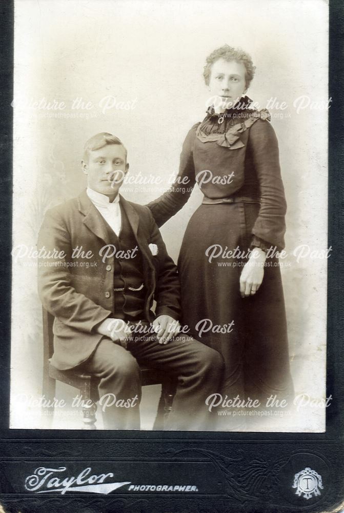 Unknown couple, Staveley, c 1890?